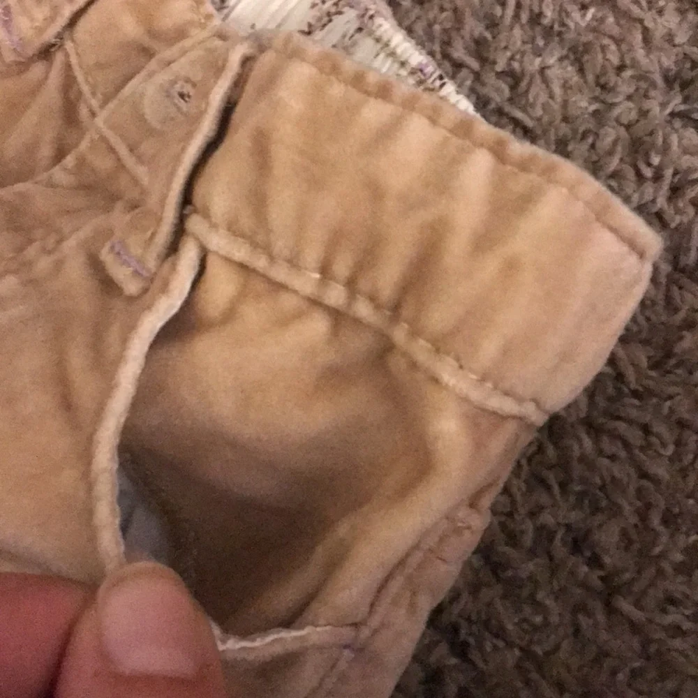 Baby Gap Thick Tan Velvet Feeling Pants